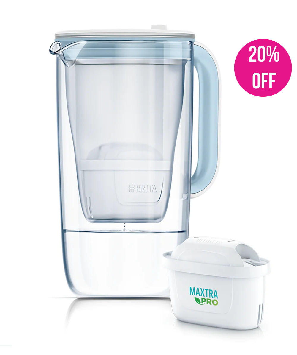 Glass 2.5L Water Filter Jug