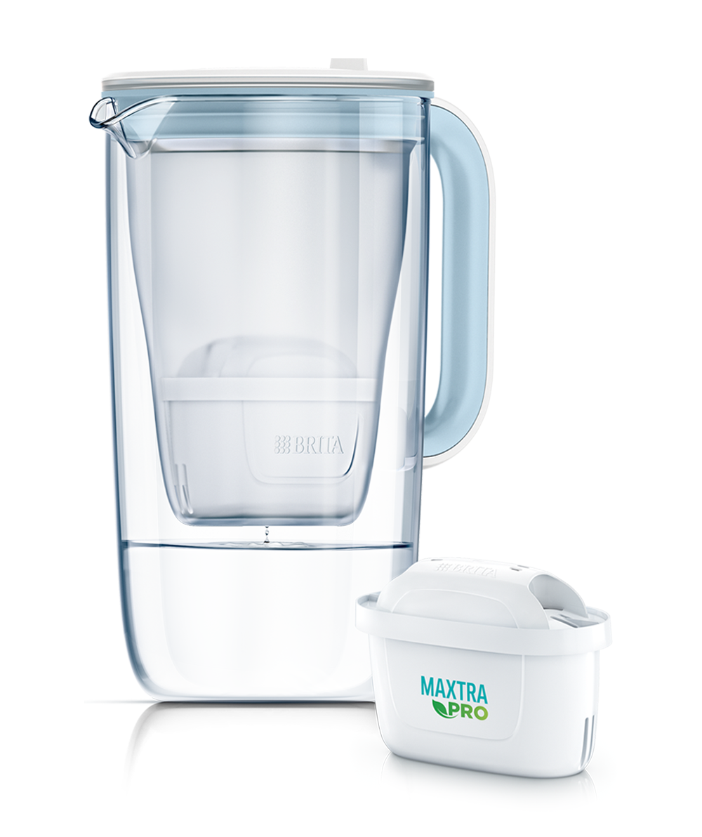 Glass 2.5L Water Filter Jug